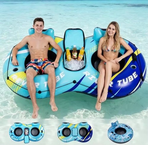 Double inflatable river tube - double,