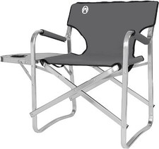 Coleman Deck Chair with Table Camping Garden Outdoors Seating Furniture Aluminum