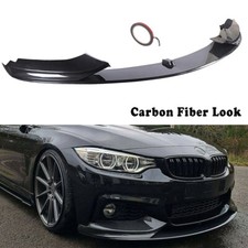 For BMW F32 F33 F36 4 Series M Sport Carbon Fiber Look Front Bumper Splitter Lip
