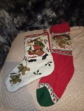 X2 Vintage Christmas Stockings