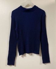Agnes b Merino Wool Navy Knit