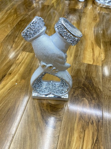 Silver sparkle ornament - silver,