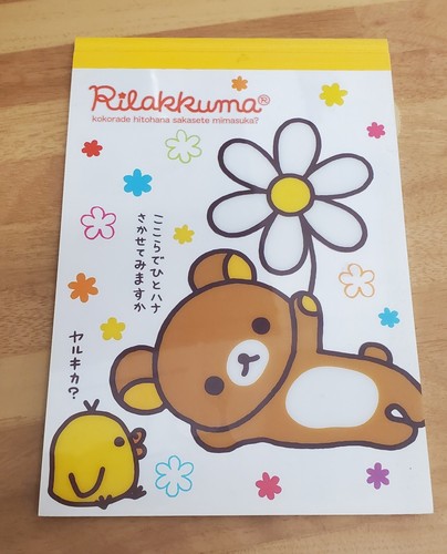 Kawaii rilakkuma memo pad with - kawaii,