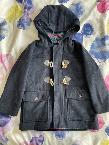 Boys navy duffle - duffle, coat