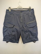 G-Star RAW Cargo Shorts Loose 1/2 Size W34 Rovic Zip Loose Navy Blue 