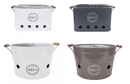 Portable barbecue bbq - , bucket