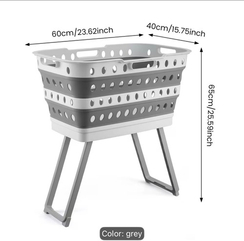 Large foldable laundry basket - large,