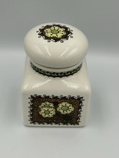 Taunton Vale Vintage Retro 70s Floral Storage Pot  Kitchen Container w Lid