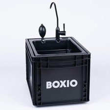 BOXIO - WASH: Mobile Wash Basin with Hand Pump, Sink for Van, Camping Garden, Si