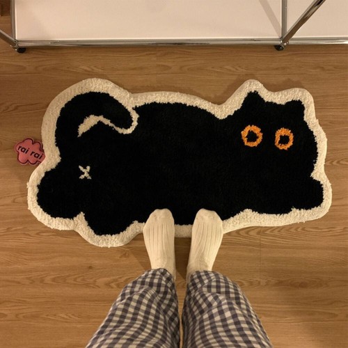 Cute black cat - cat, imitation