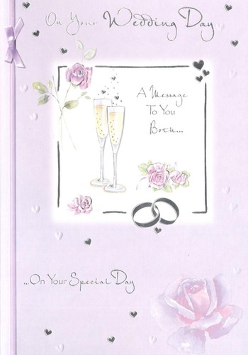 Traditional wedding day card - traditional,