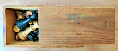 Vintage wooden chess - set, in