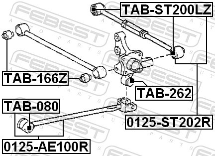 Fits febest 0125 st202r - febest, 0125-st202r