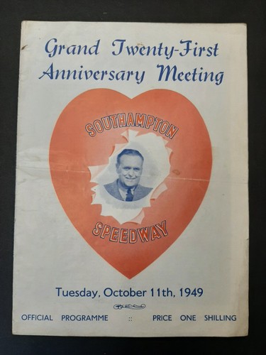 Speedway programme southampton - speedway,