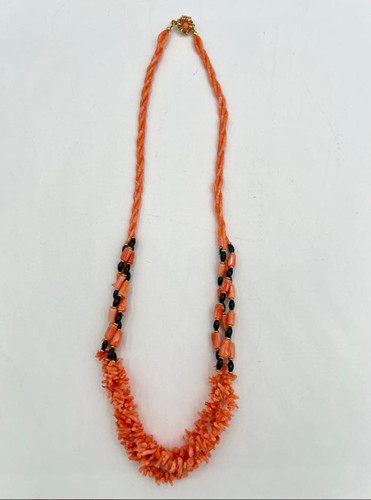 Peach coral pink branch - peach,