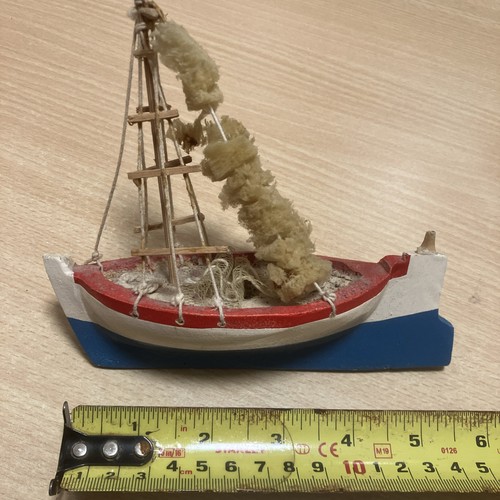 Detailed handmade wooden model