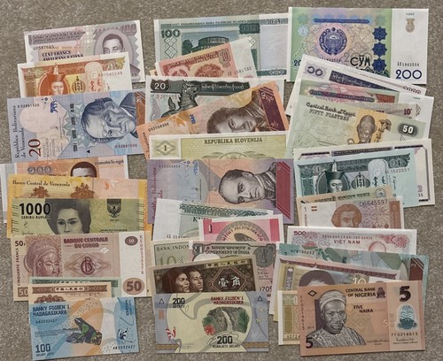 Job lot 42 banknotes - (new),