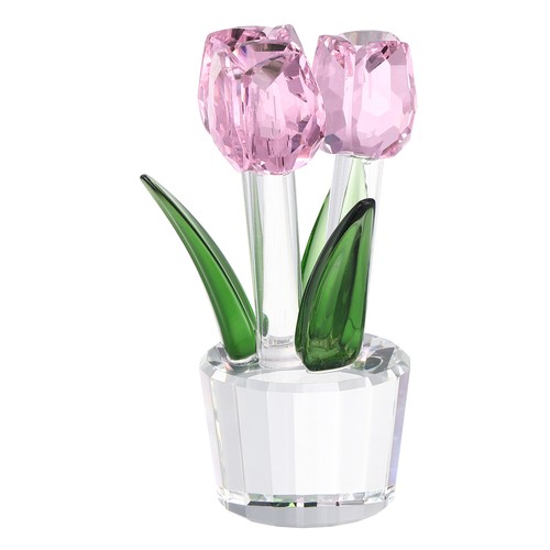 Crystal tulips flower figurine - flower,