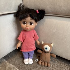 Disney Pixar Monsters Inc Babbling Boo Talking Doll with Monster Stuffie Works!