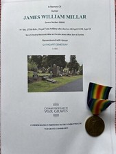 WW1 Medal Millar Royal Field