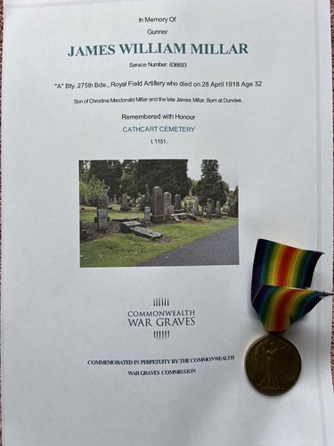 Ww1 medal millar - medal,