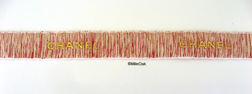 Chanel red gold patterned - chanel,