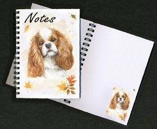 Cavalier King Charles Spaniel Dog Notebook/Notepad + small image on each page