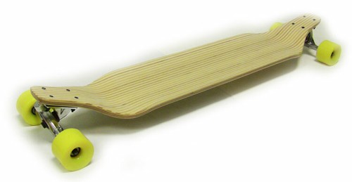 Zebra bamboo inlay - bamboo, longboard