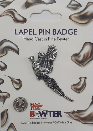 Pheasant lapel pin - badge,, game
