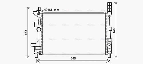 Ava coolant radiator fd2578 - ava,