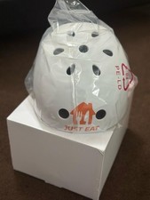 Just Eat Official Moped Motorbike Helmet Open Face with Adjustable Visor Size L