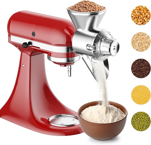 Metal grain mill attachment - metal,