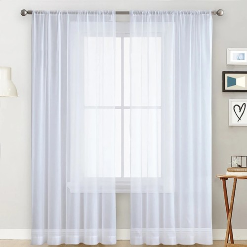 Voile curtains pair - pair, panels)