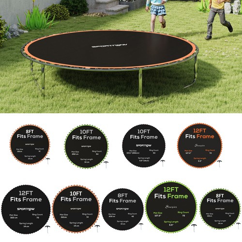 Replacement trampoline mat for - replacement,