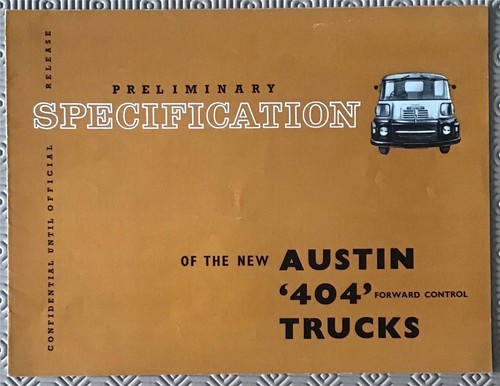 Austin 404 forward control - austin,