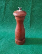 Vintage Maddison Wooden Pepper Mill/Grinder, Teak Wood