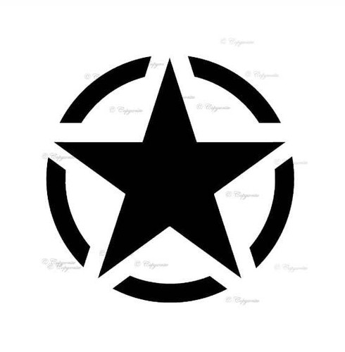 Army star military vinyl - star,