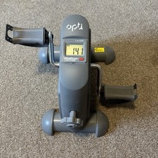 Seated Mini Exercise Bike Home Gym Workout Digital Arm Leg Pedal Bike Grey Used