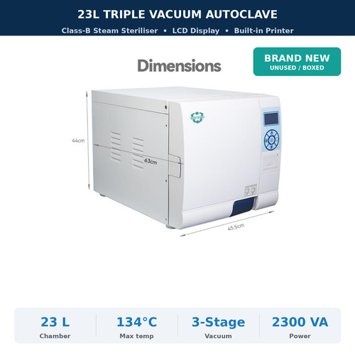 23l dental autoclave class - dental,