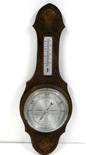 ANTIQUE OAK WALL BAROMETER ART