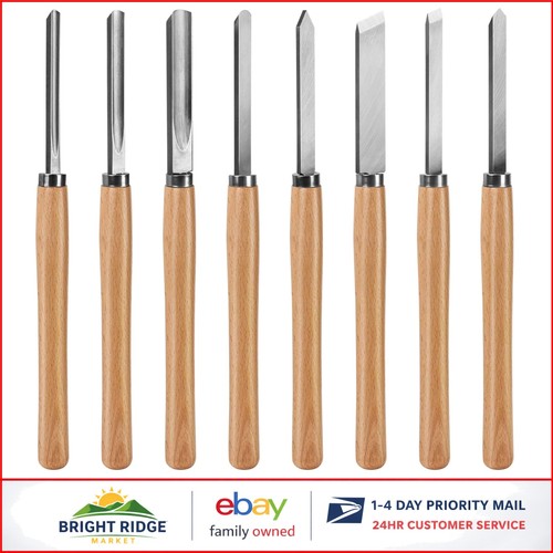 Piece wood lathe chisel set - wood,
