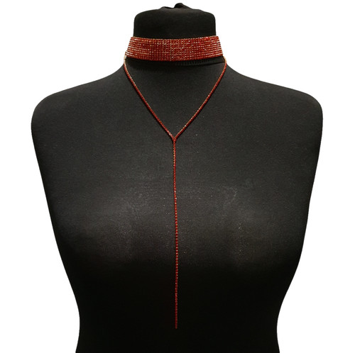 Statement gold tone red - tone,