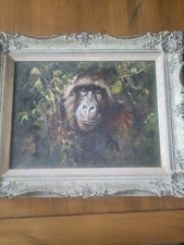 Original Tony Forrest Oil On Canvas Of A Gorilla.