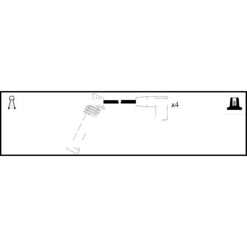 Leads ignition cables kit - leads,