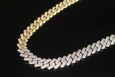 14k STAMPED 2-TONE 14mm CUBAN