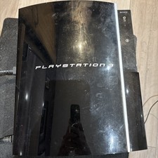 Sony PlayStation 3 Fat 80GB Black Console Tested Working With Two Controllers