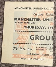 Manchester United v Real Madrid 1959-1960 Match Ticket 1/10/1959 *Rare* .