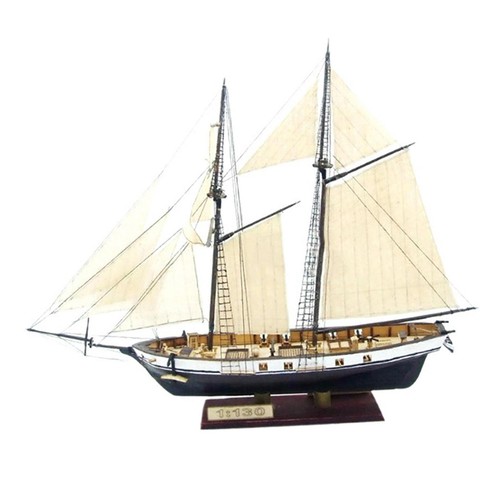 Wooden sailboat sailing model - sailing,