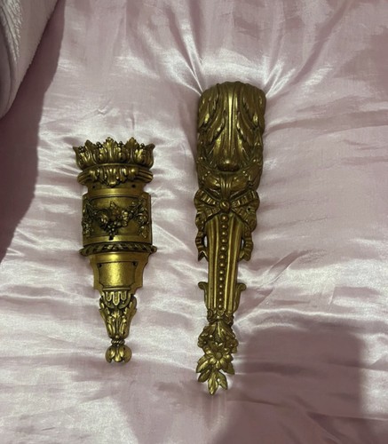 Baroque rococo brass metal - x2,