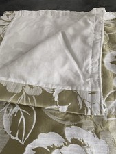 Caravan Curtains Full Set Fully Lined  Green/Beige Flower Design